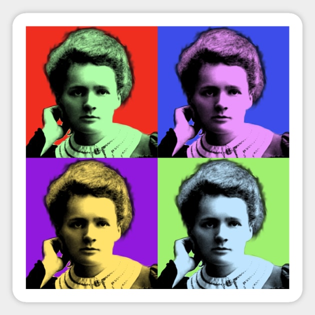 Pop Curie Sticker by kipstewart